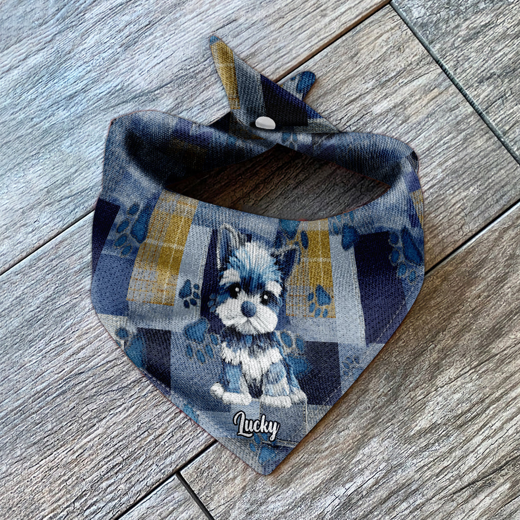 J'aime mon chien - Bandana personnalisé pour chien