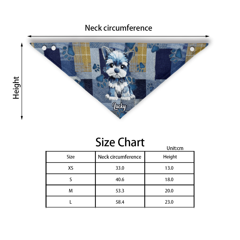J'aime mon chien - Bandana personnalisé pour chien