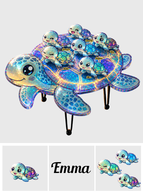 Turle Lovers Gift - Personalized Turtle Table Custom Shape