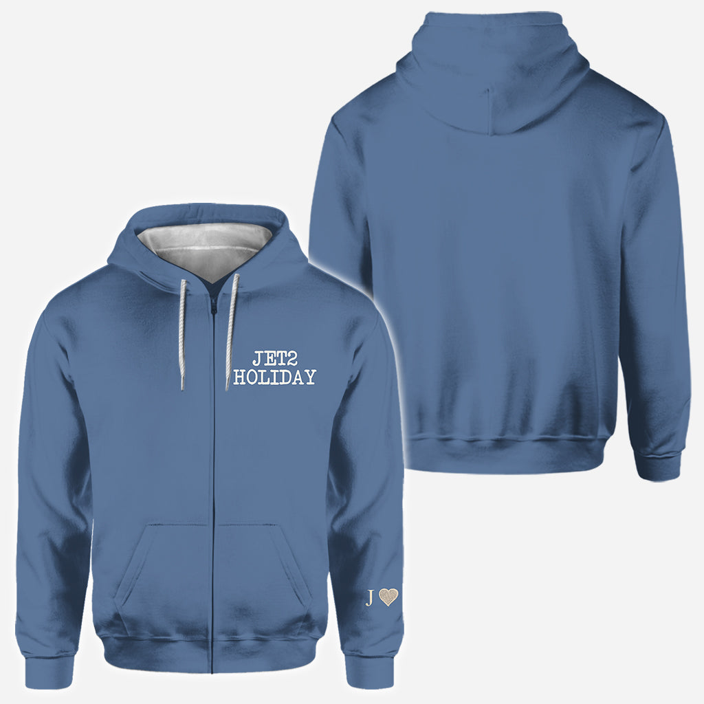 My Girlfriend Beats Me Nothing Beats A Jet2 Holiday - Personalized Couple All Over Shirt