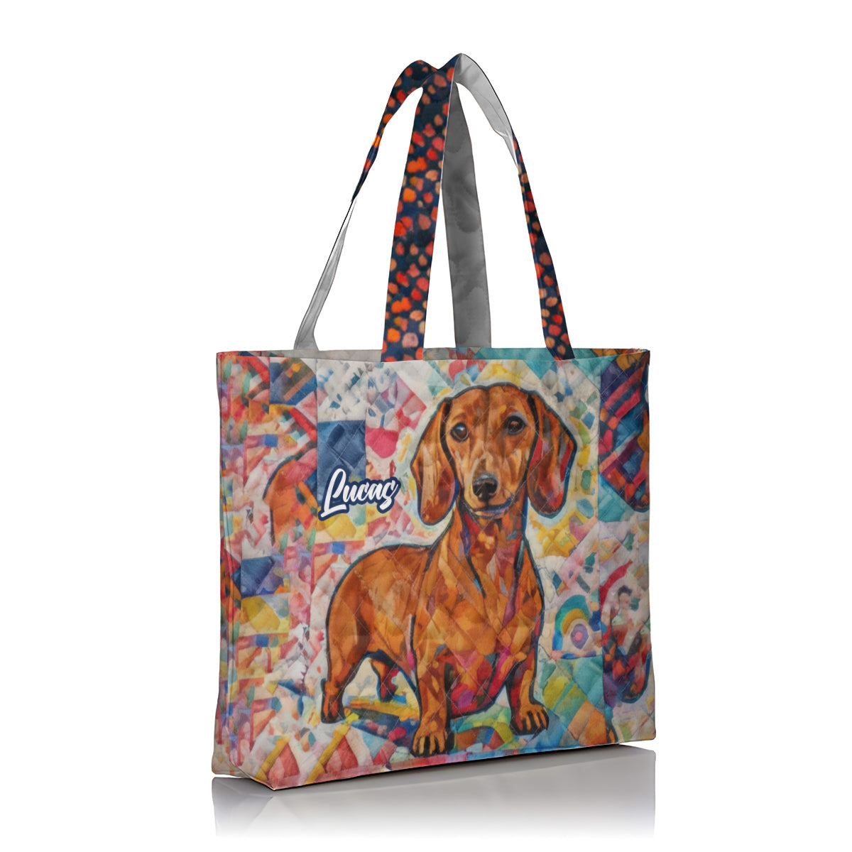 Funky Pet Art - Sac fourre-tout matelassé personnalisé pour chien et chat