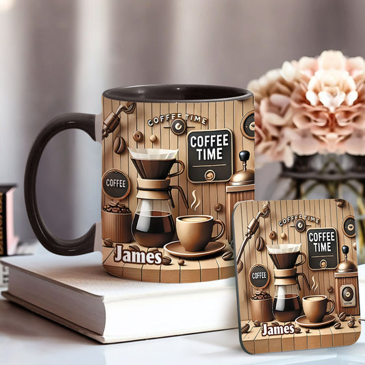 L'heure du café - Mug personnalisé à motif café