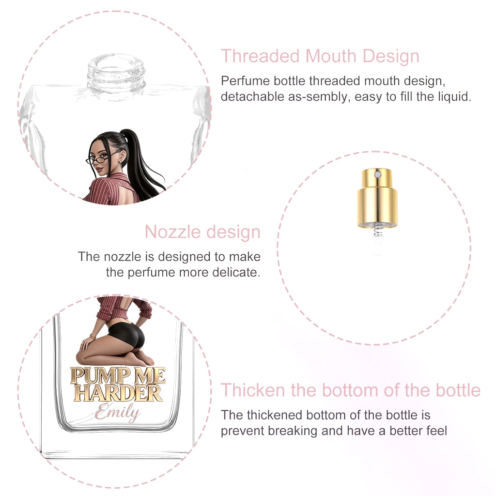 Pump Me Harder - Personalized Spicy Couple Refillable Perfume Bottle