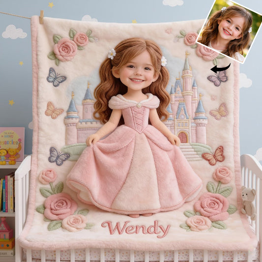 Personalisierbare Kinderdecke – das perfekte Geschenk für Kinder (Foto nach Wunsch)