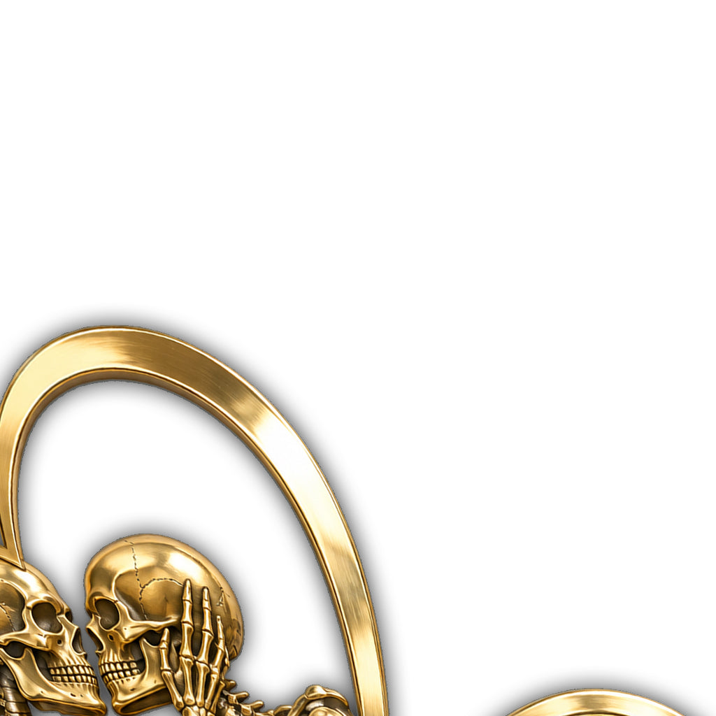 Til Death Do Us Part - Personalized Skull Cut Metal Sign