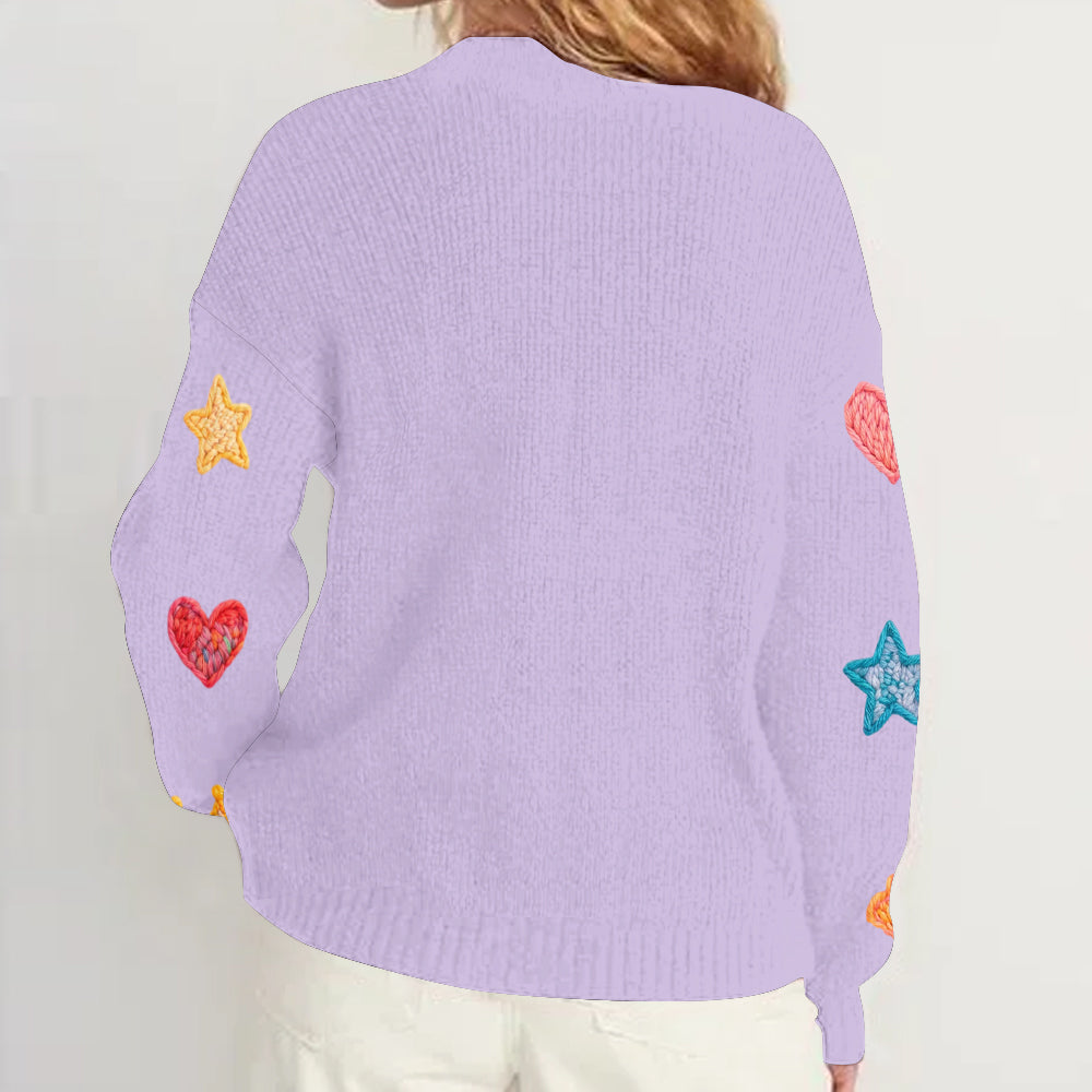 My Name, My Little World - Personalized Kid Cardigan Sweater