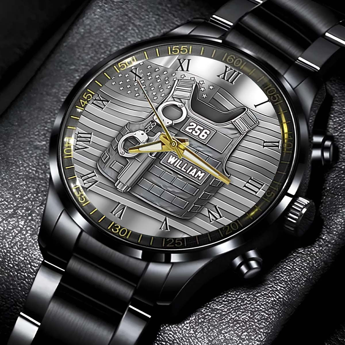 Servir et protéger - Montre de poche personnalisée pour policier