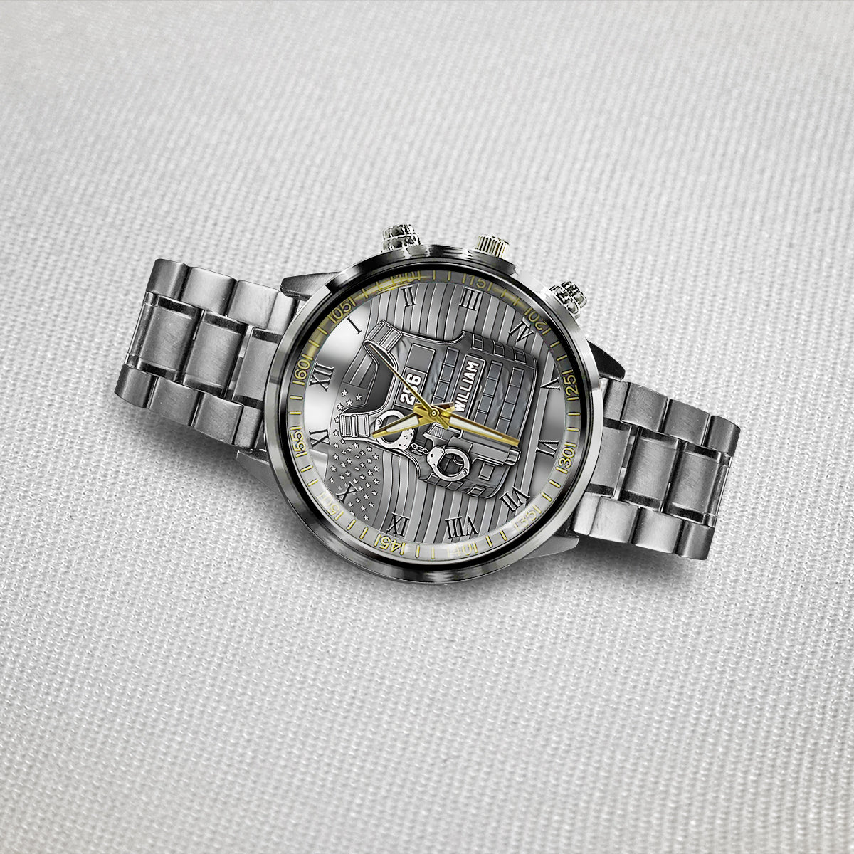 Servir et protéger - Montre de poche personnalisée pour policier