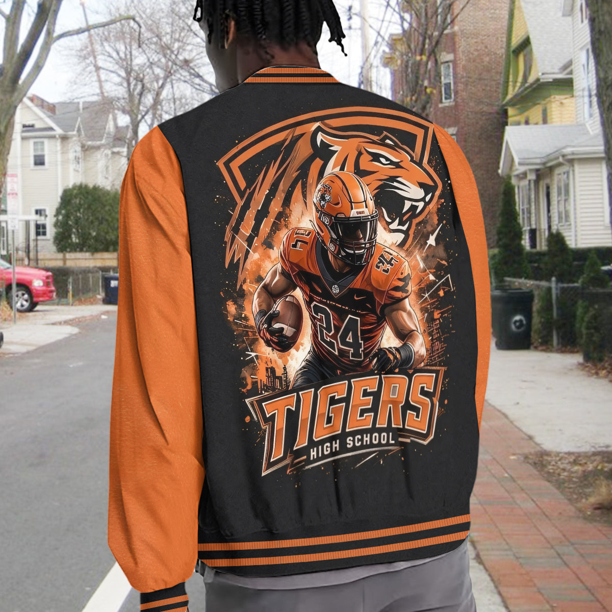 Custom From Any Photo - Personalized Football Varsity Jacket