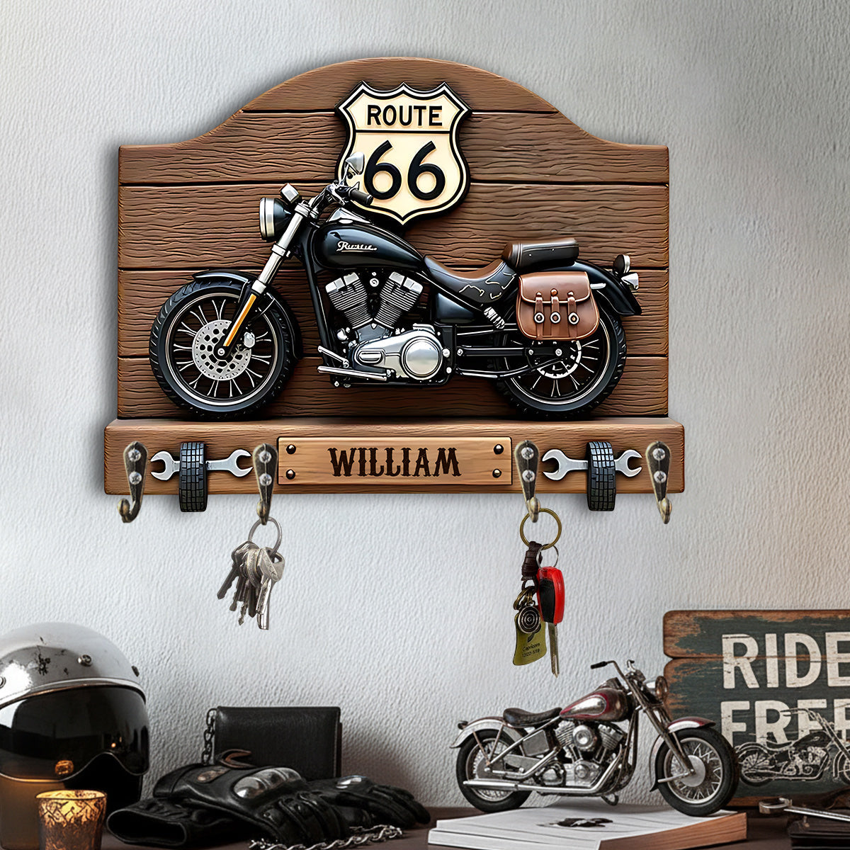 Motorrad - Personalisierter, individuell geformter Hängeträger für Biker