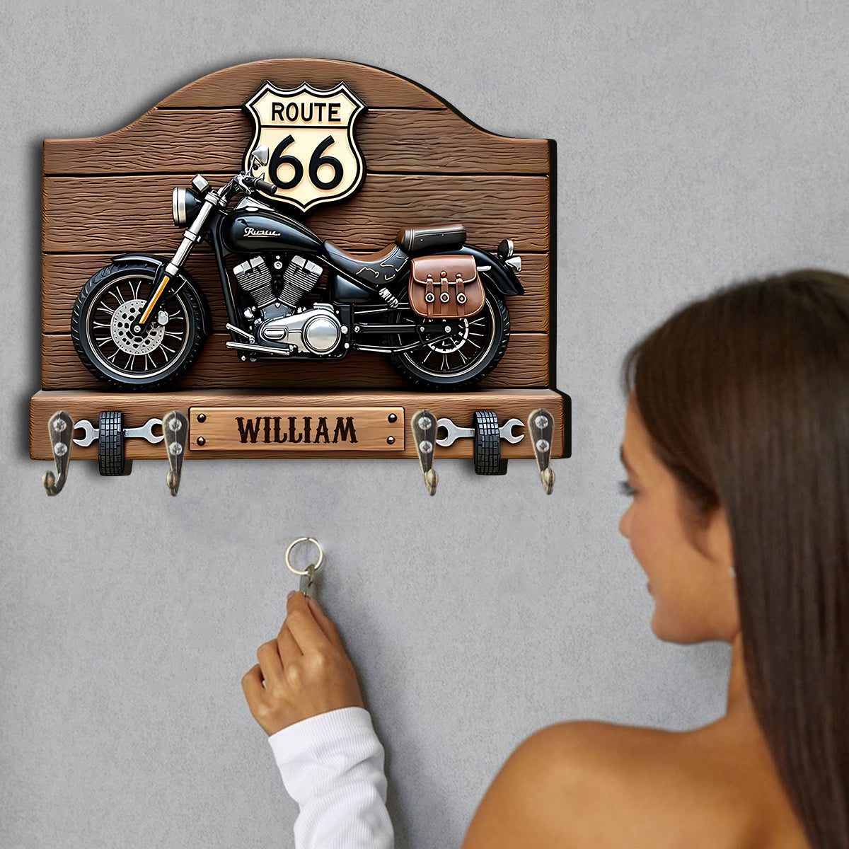 Motorrad - Personalisierter, individuell geformter Hängeträger für Biker