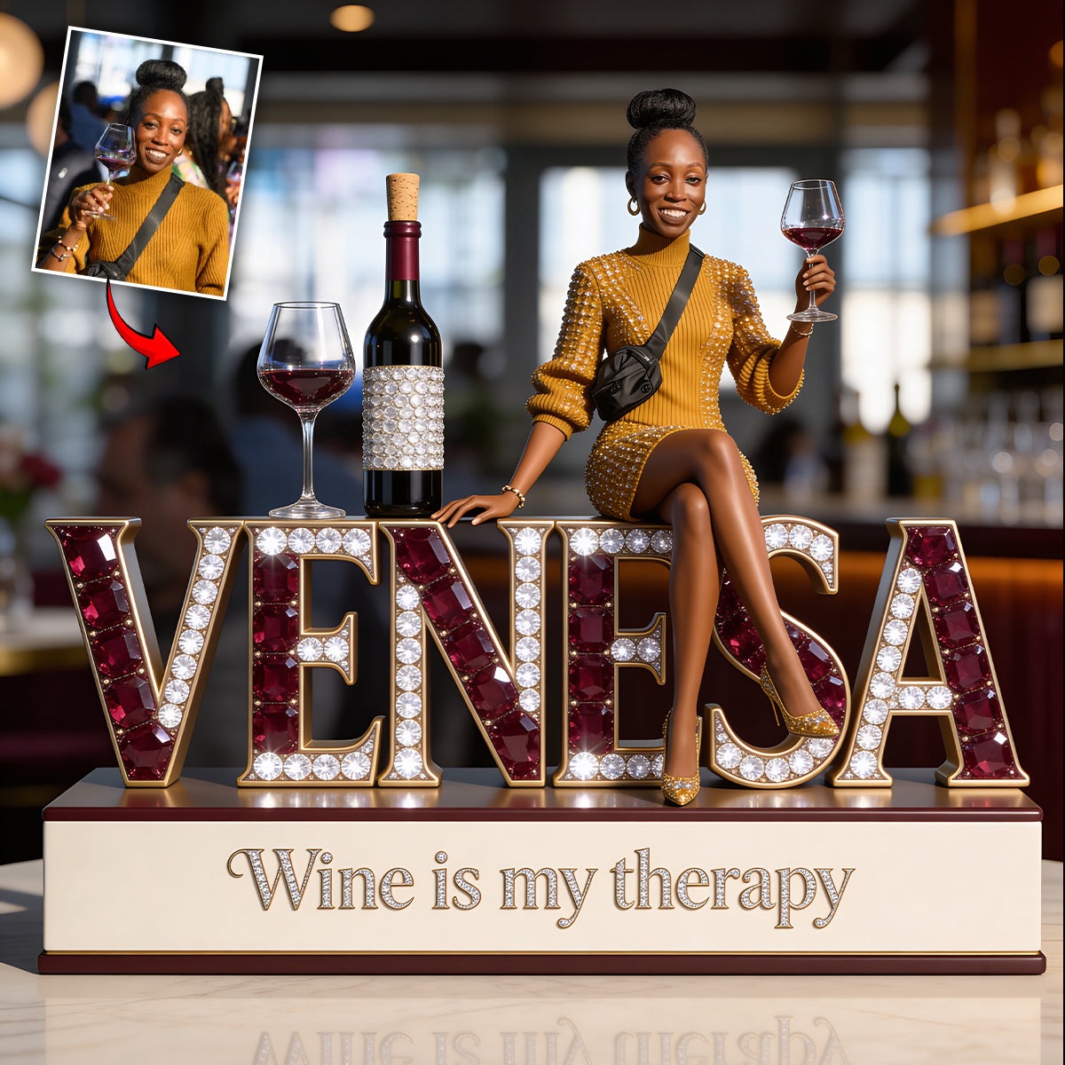 Geschenk für Weinliebhaber - Personalisierte Weinschilder aus Acryl