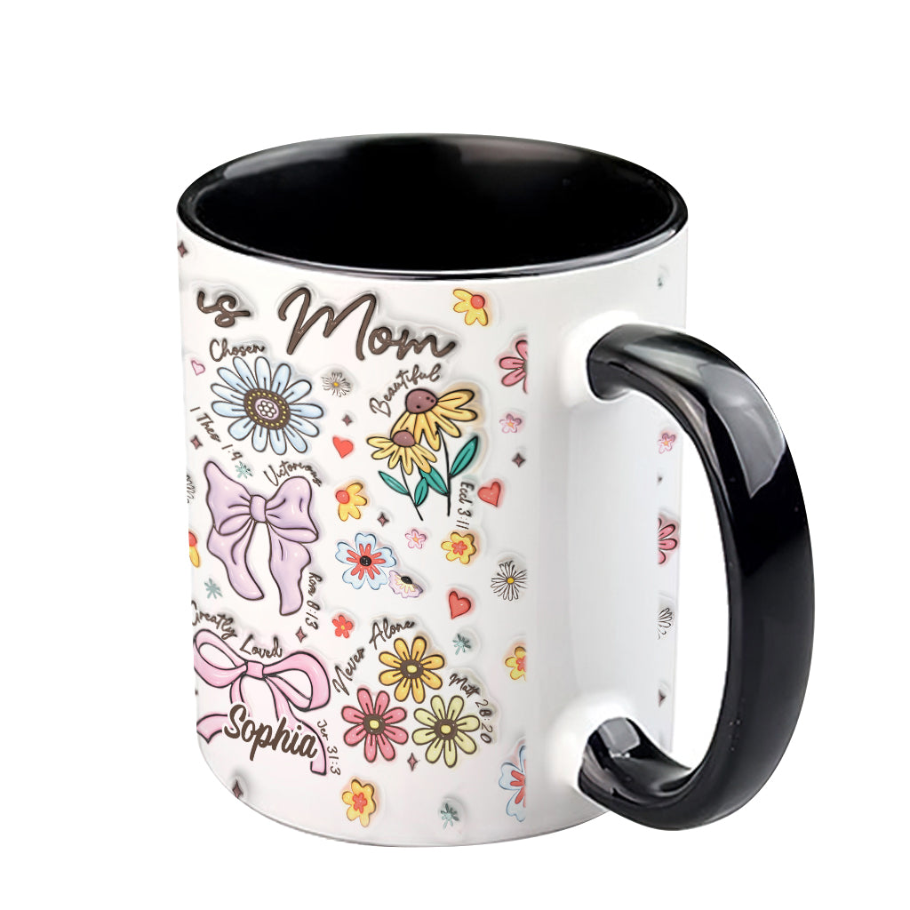 She Is Mom - Personalized Mother Accent Mug