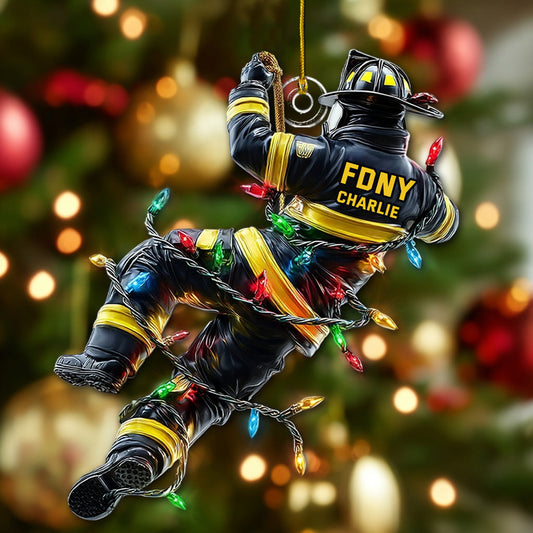Weihnachtsrettung – Personalisierter Feuerwehr-Weihnachtsschmuck