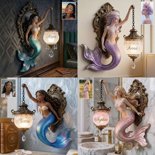 Soul Of A Mermaid - Personalized Mermaid Wooden Wall Mount Sign