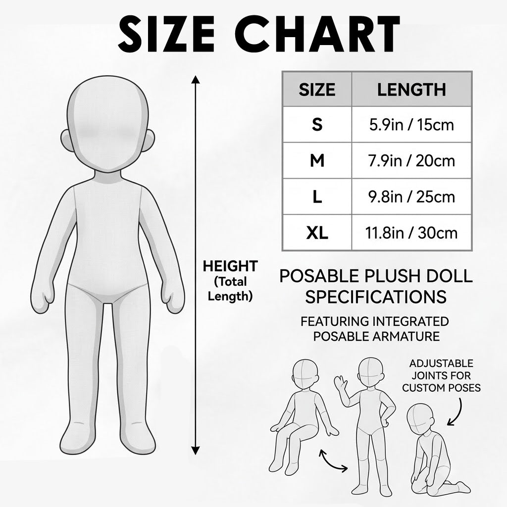 Funny Custom Doll For Everyone, Custom From Any Photo - Personalized Family Posable Plush Doll