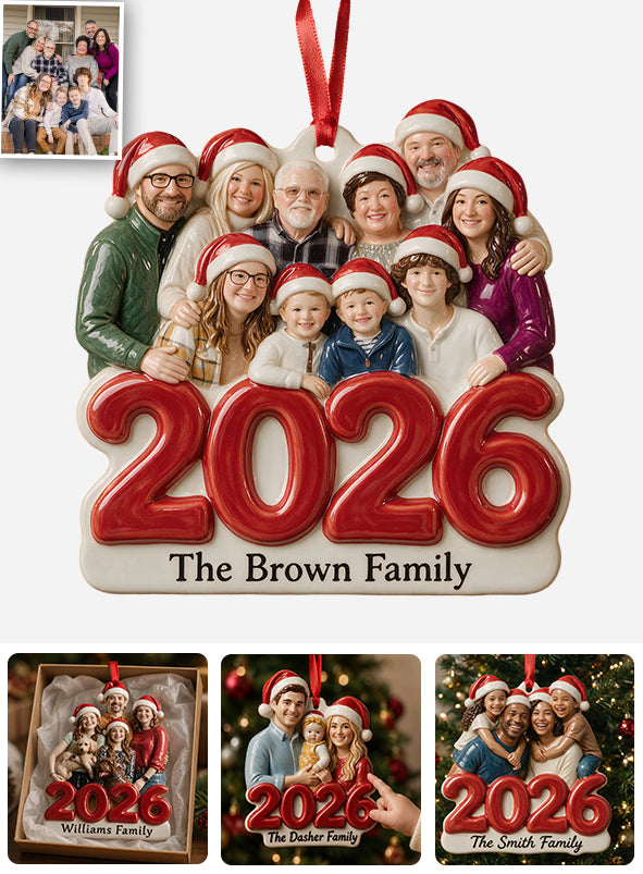 Custom From Any Photo - Personalized Family Premium 3D Ornament