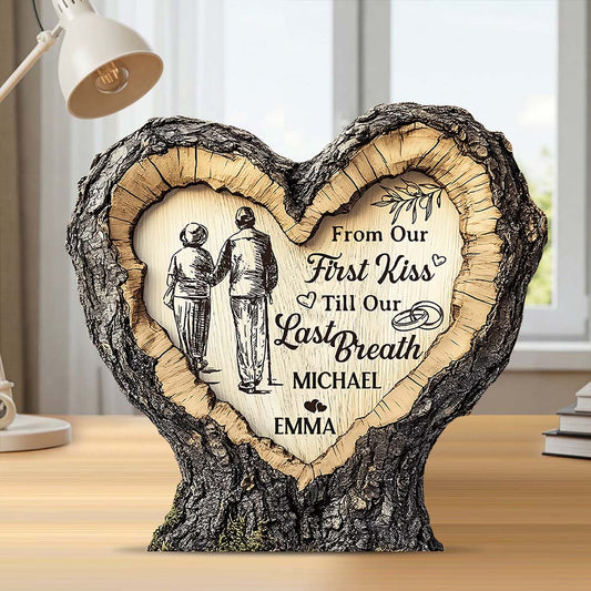 From Our First Kiss - Personalized Couple Custom Shaped Acrylic Plaque