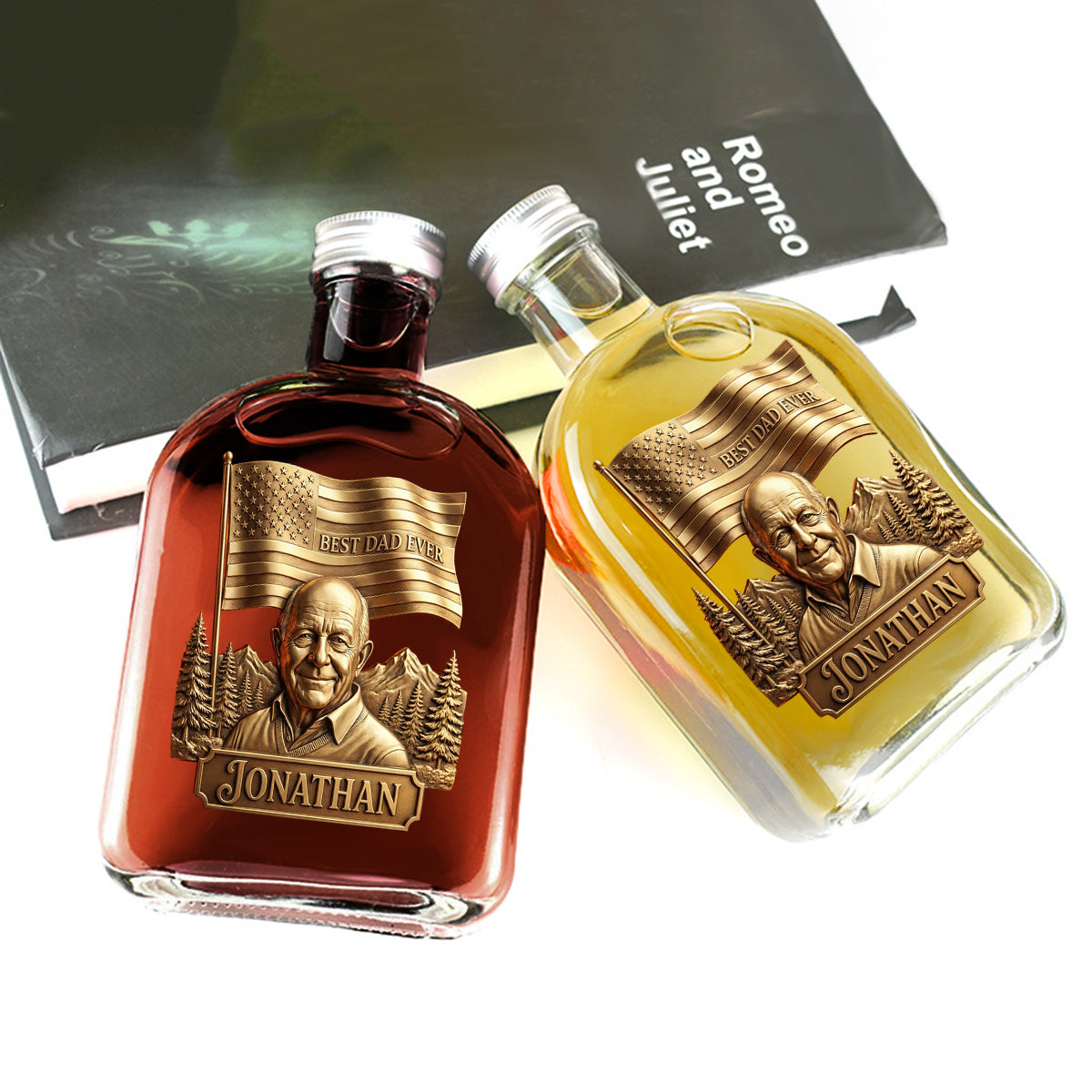 Unique Gift For Father's Day - Personalized Father Wine Bottle