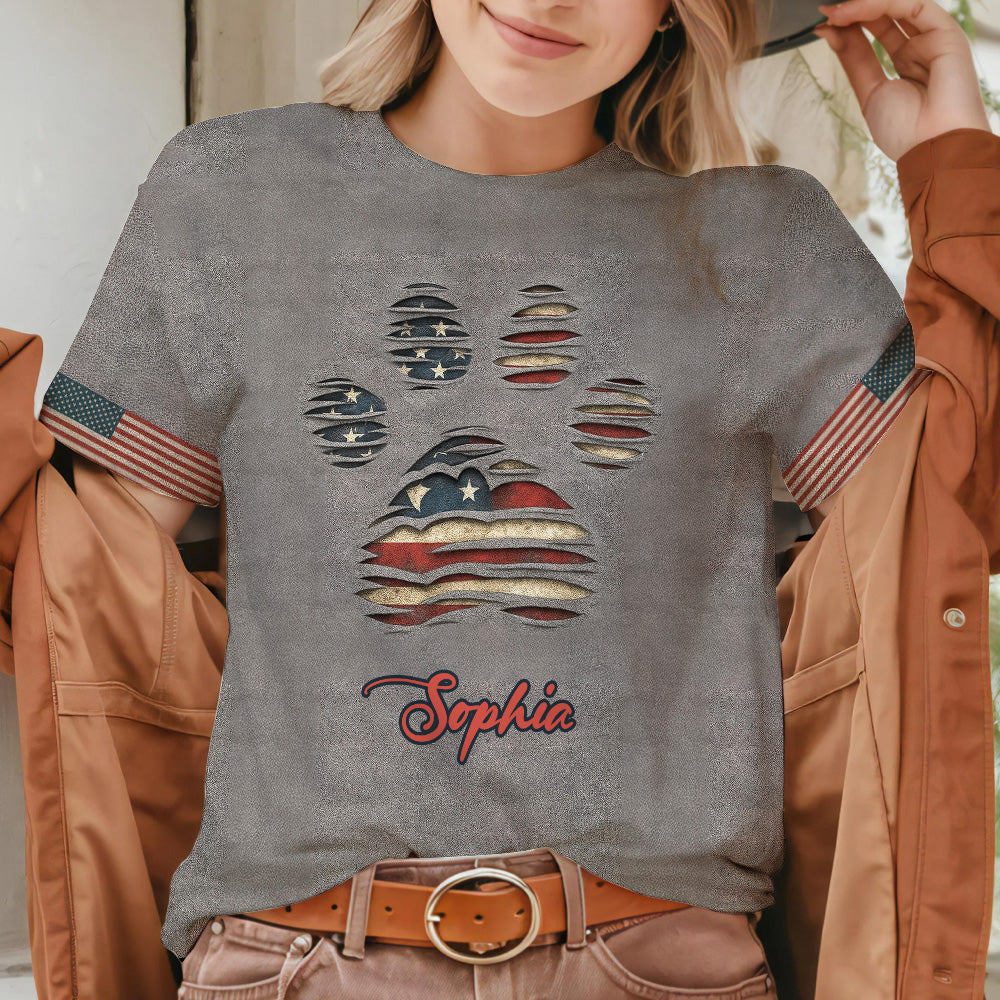 Cadeau pour les amoureux des chiens - T-shirt personnalisé avec un motif de chien