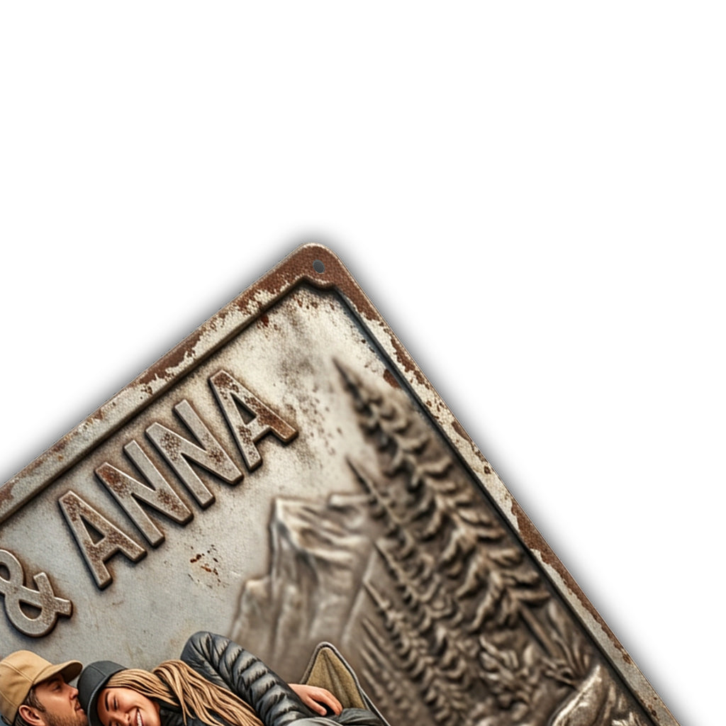 Camping Partners For Life - Personalized Camping Cut Metal Sign