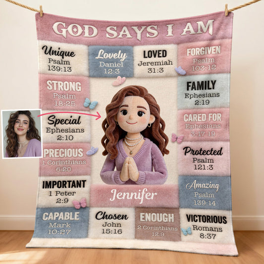 Dieu dit que tu es - Couverture chrétienne personnalisée