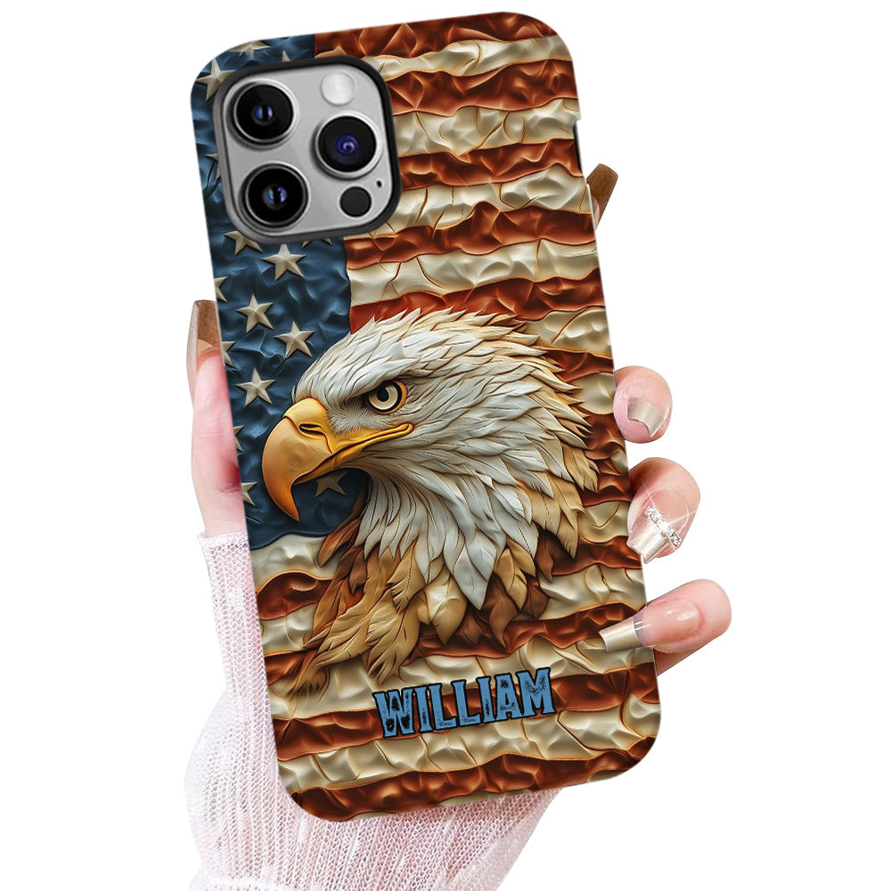 Strong Eagle - Personalized Bald Eagle Full Print Phone Case