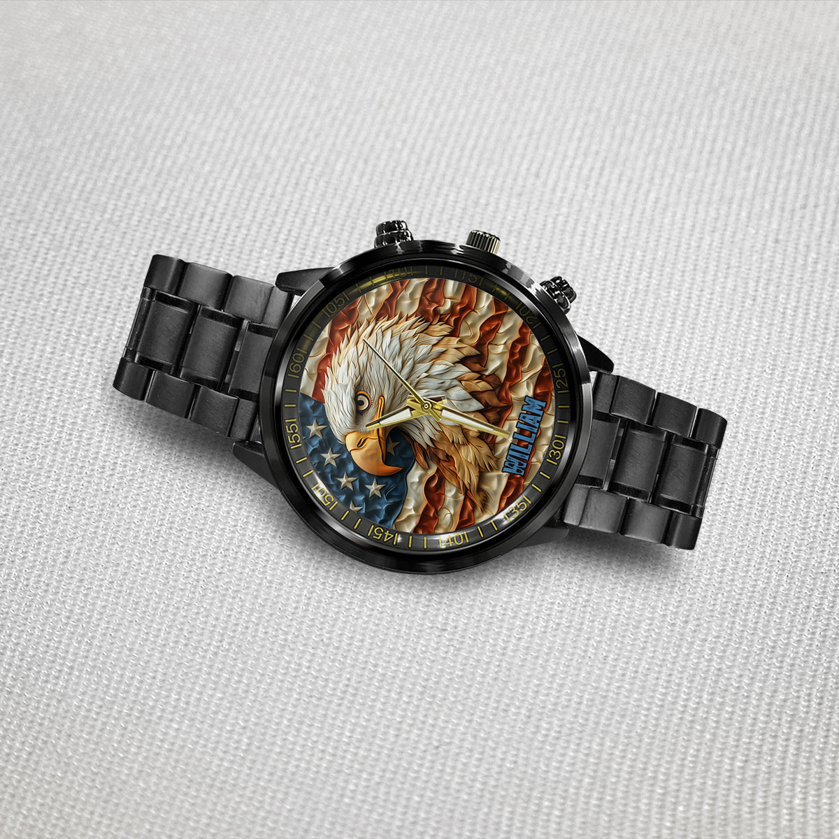 Strong Eagle – Personalisierte Weißkopfseeadler-Handuhr
