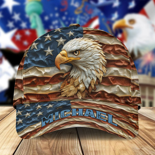 Strong Eagle – Personalisierte Weißkopfseeadler-Klassikkappe