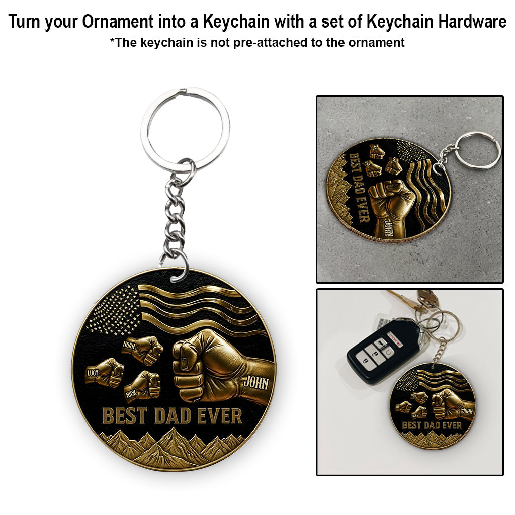 Best Dad/ Stepdad/ Grandpa... Ever - Personalized Father Ornament