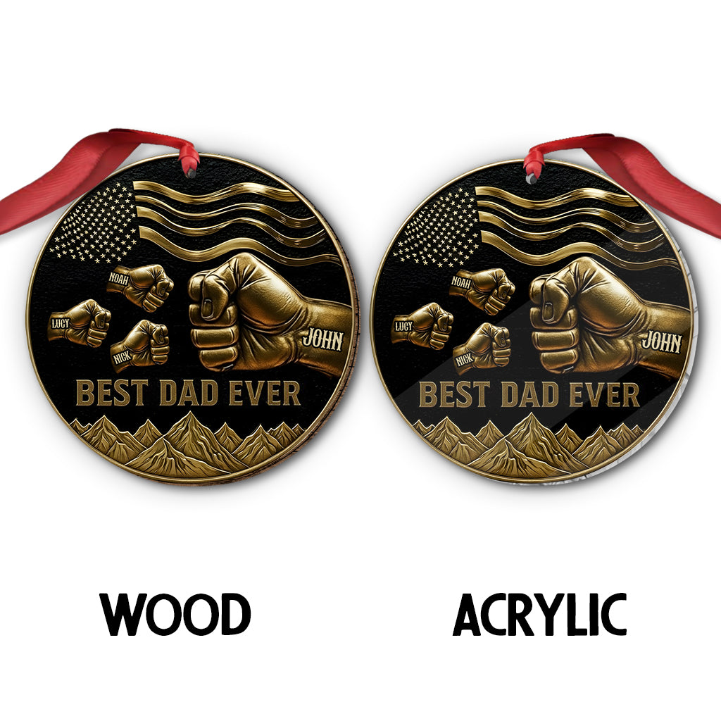 Best Dad/ Stepdad/ Grandpa... Ever - Personalized Father Ornament