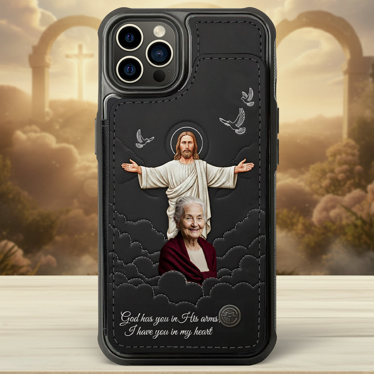 Faith & Memory - Personalized Memorial Fully Printed Wallet Phone Case