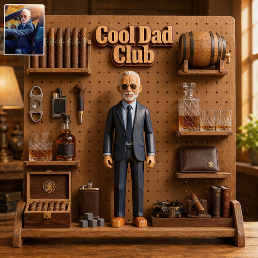 Whiskey & Zigarrenliebhaber - Personalisierte Whisky 2-lagige Holztafel / Holzschild
