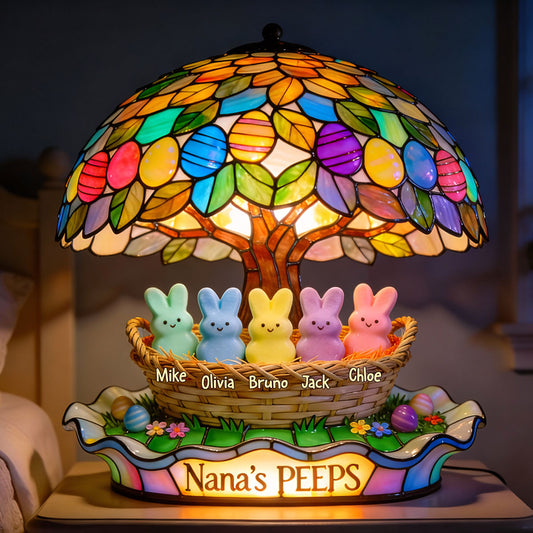 Nana's Peeps Geschenk für Mama, Oma - Personalisierte Acryl-LED-Nachtleuchte für Oma