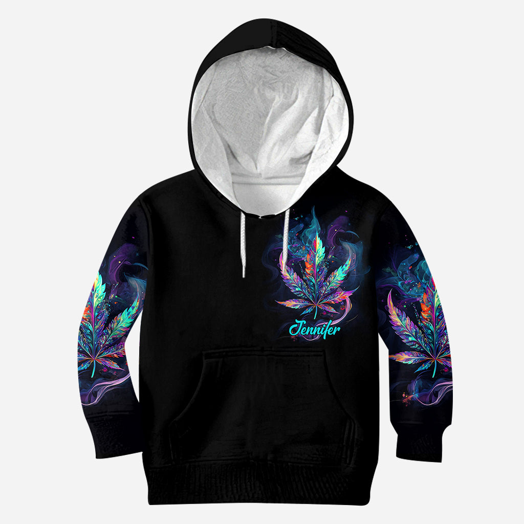 Dieu m'a façonné ainsi - T-shirt personnalisé avec motif cannabis.
