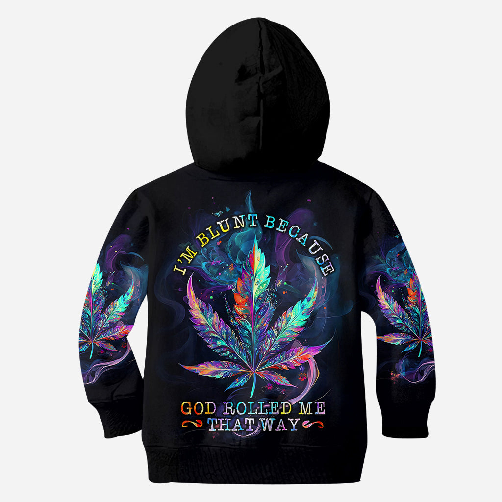 Dieu m'a façonné ainsi - T-shirt personnalisé avec motif cannabis.