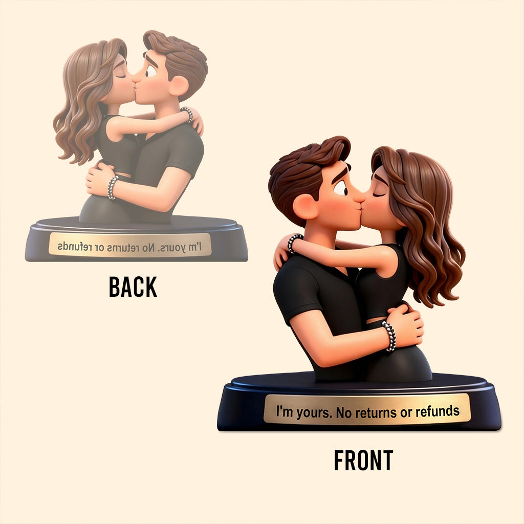 No Returns Or Refunds - Personalized Couple Custom Shaped Acrylic Plaque