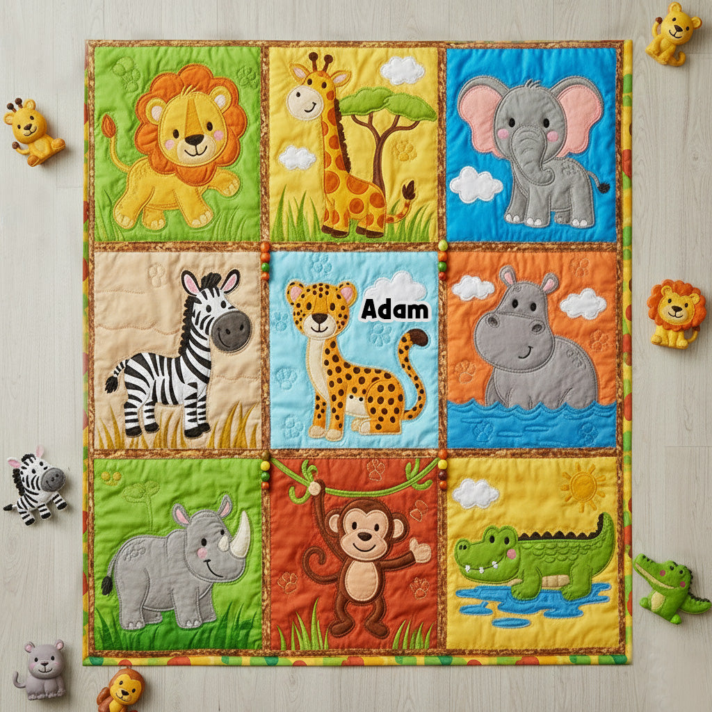 Einzigartige Geschenke für Kinder im Patchwork-Stil – personalisierte Kinderdecke