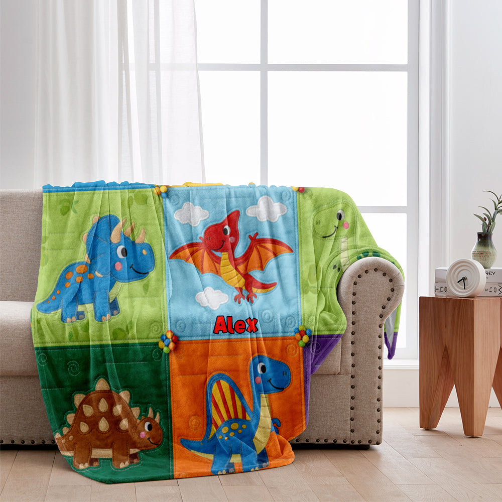 Einzigartige Geschenke für Kinder im Patchwork-Stil – personalisierte Kinderdecke
