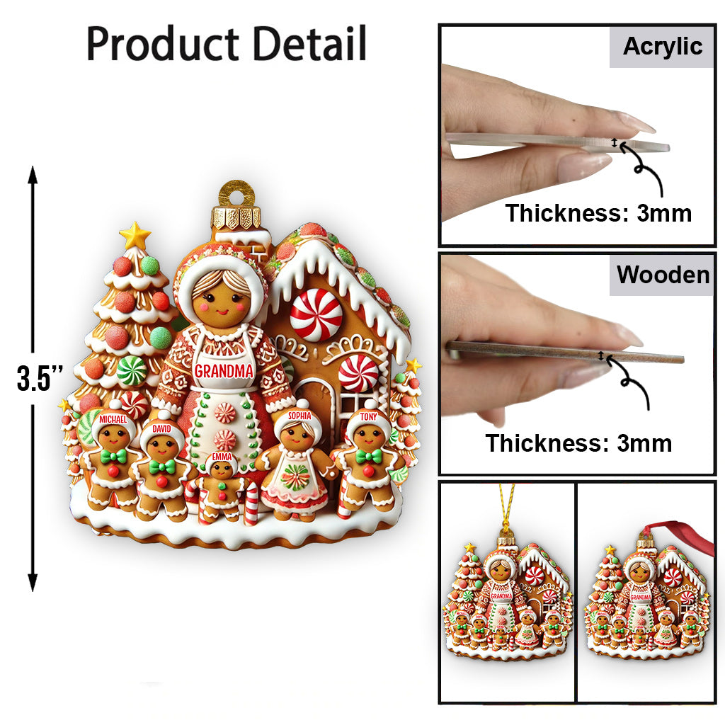 Omas perfektes Set – Personalisierter Oma-Weihnachtsbaumschmuck