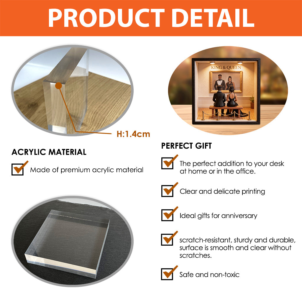 Our Moment - Personalized Couple Custom Shaped Acrylic Plaque