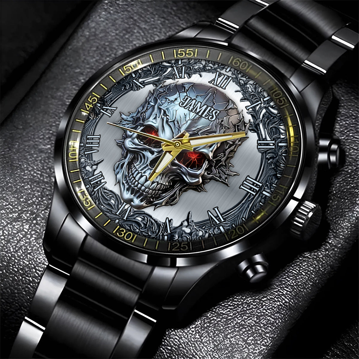 SkullTime – Personalisierte Totenkopf-Handuhr