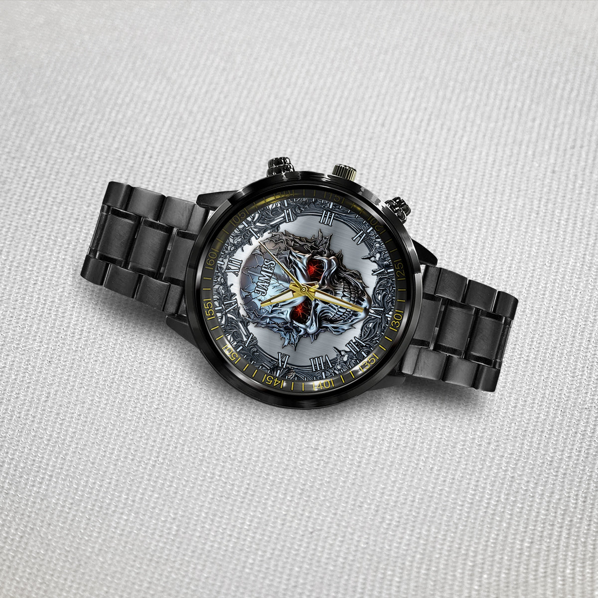 SkullTime – Personalisierte Totenkopf-Handuhr