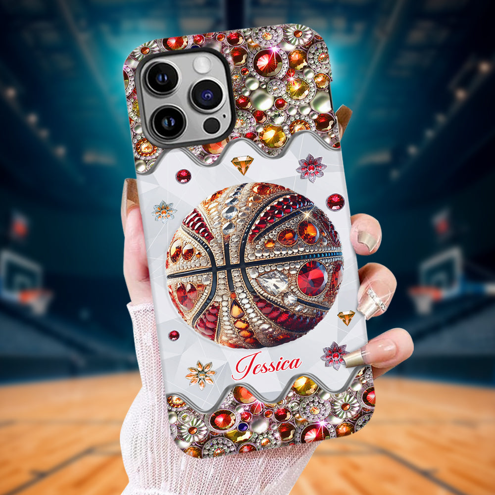 Passionné de basketball - Coque de téléphone personnalisée avec imprimé intégral de basketball