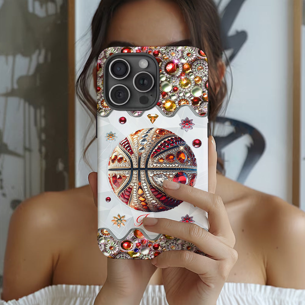 Passionné de basketball - Coque de téléphone personnalisée avec imprimé intégral de basketball