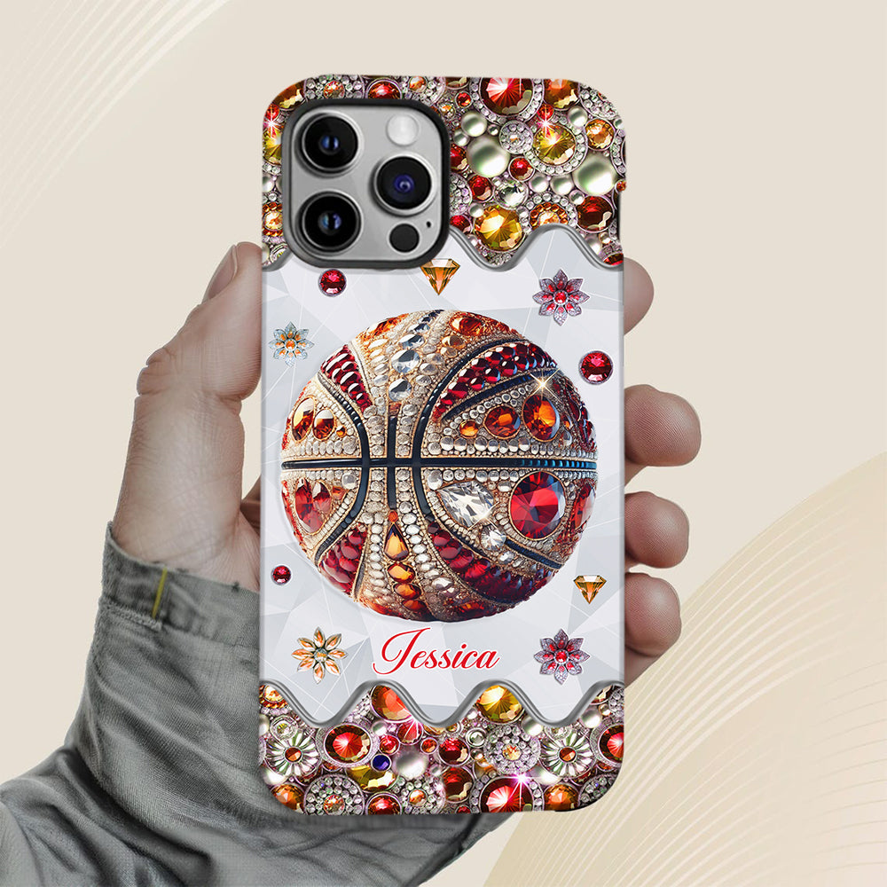Passionné de basketball - Coque de téléphone personnalisée avec imprimé intégral de basketball