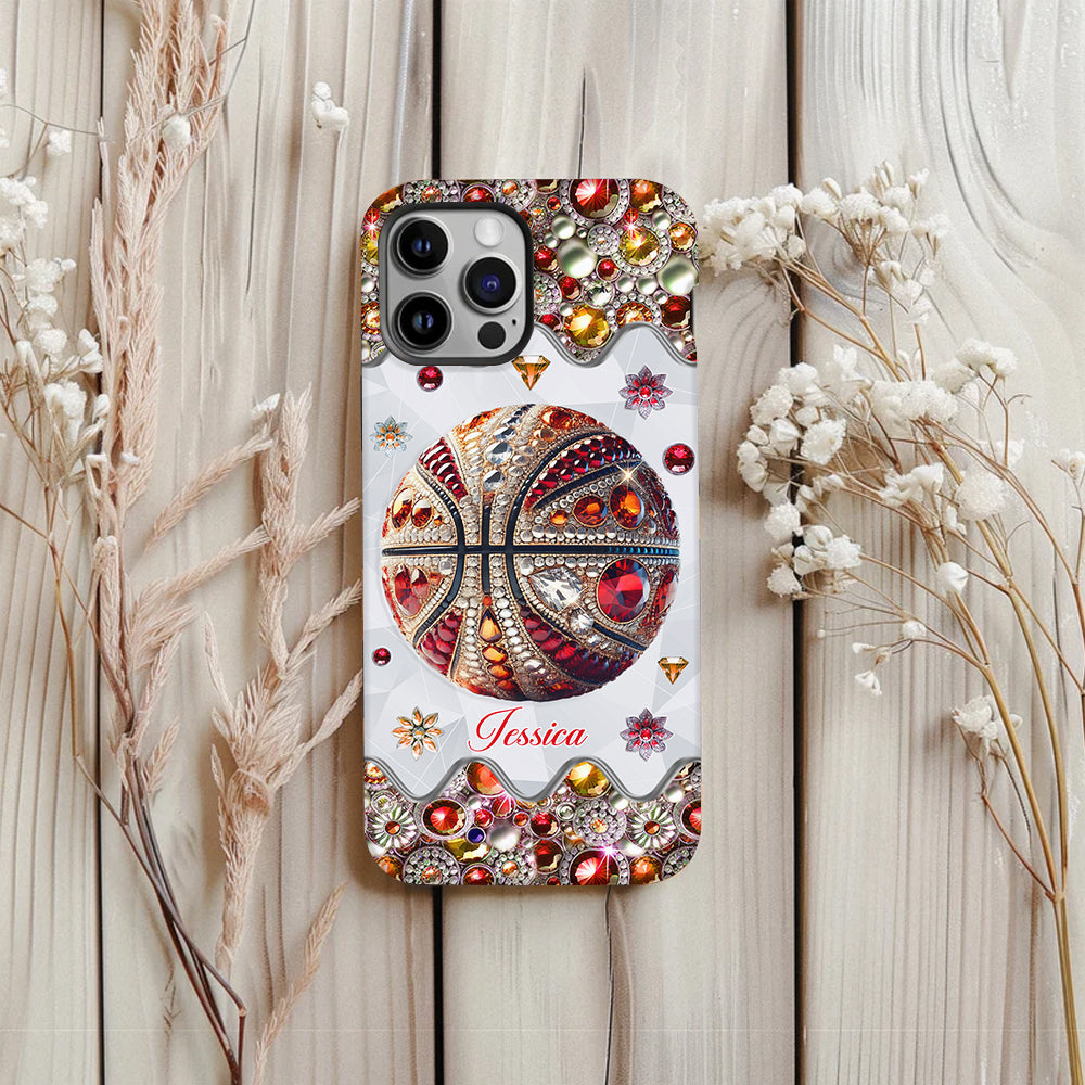 Passionné de basketball - Coque de téléphone personnalisée avec imprimé intégral de basketball