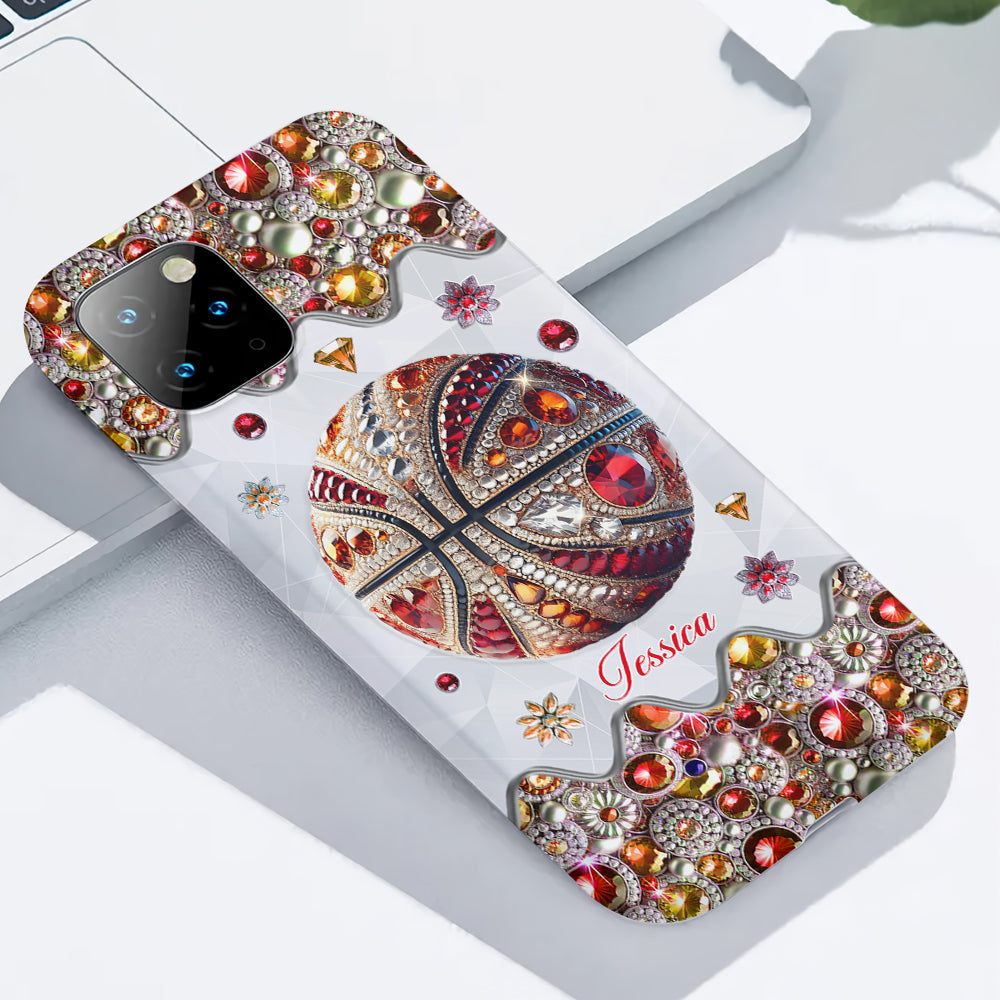 Passionné de basketball - Coque de téléphone personnalisée avec imprimé intégral de basketball