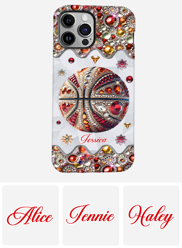 Passionné de basketball - Coque de téléphone personnalisée avec imprimé intégral de basketball