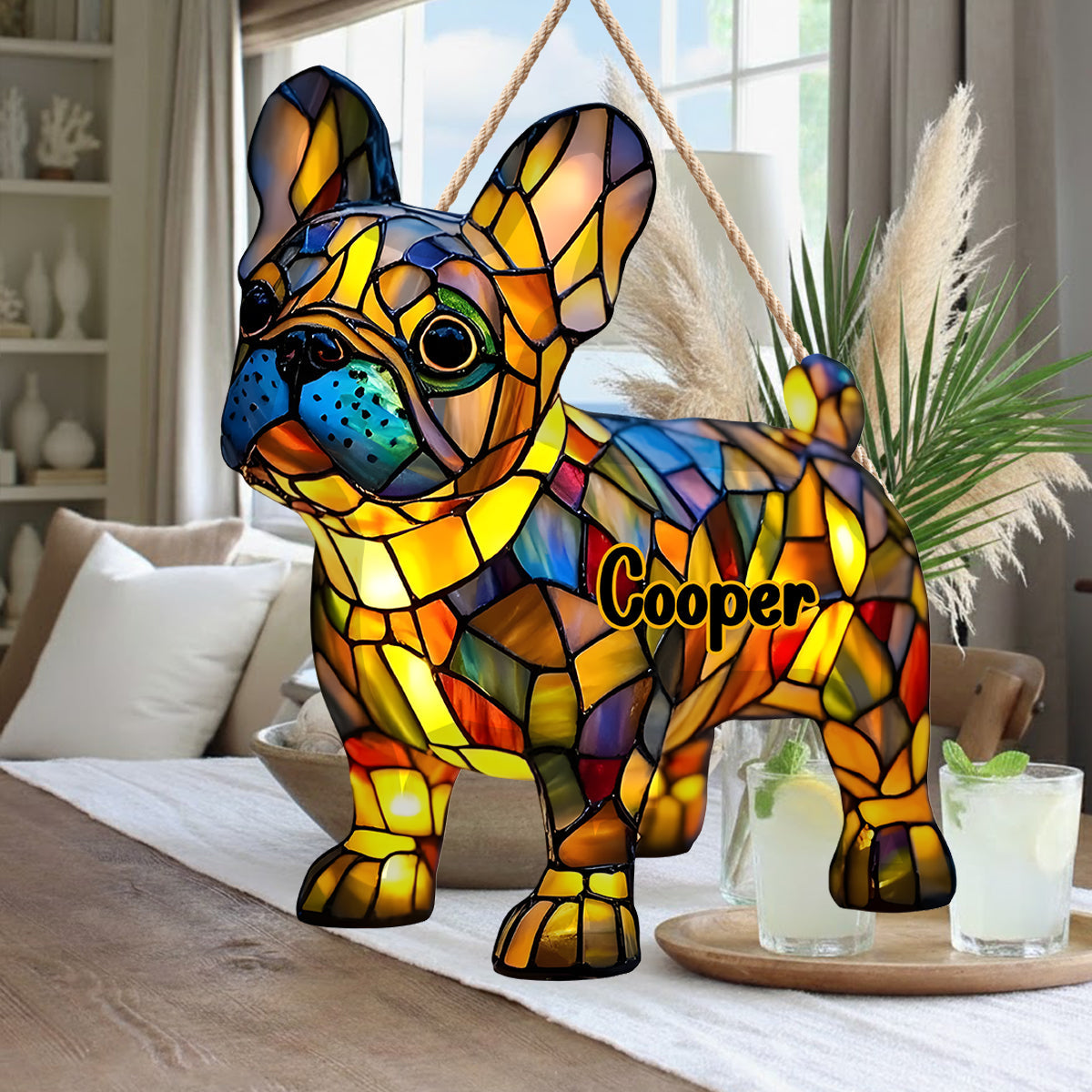 Décoration intérieure LightPup - Panneau lumineux LED personnalisé pour chien en acrylique